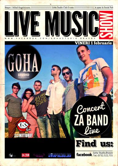 poze live music show za band