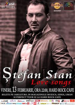 poze love songs cu stefan stan la hard rock cafe