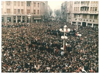 poze manifestari dedicate revolutiei din 1989
