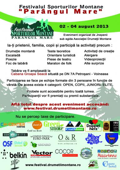 poze marea evadare festivalul sporturilor montane parangul mare