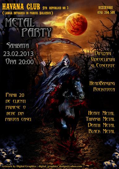 poze metal party