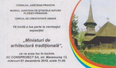 poze  miniaturi de arhitectura tradi ionala la muzeul judetean de stiintele naturii