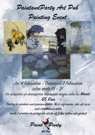 poze monet painting event