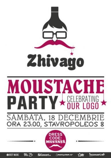 poze moustache party in zhivago club