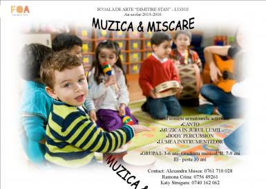 poze muzica miscare atelier creativ pentru copii