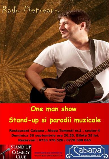poze one man show cu radu pietreanu
