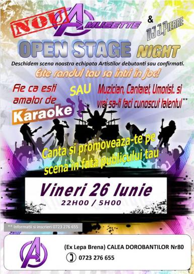 poze open stage karaoke night 