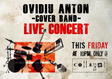 poze ovidiu anton cover band in collage club