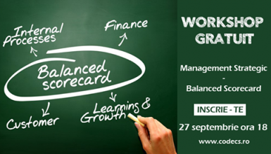 poze participa la workshopul gratuit balanced scorecard 