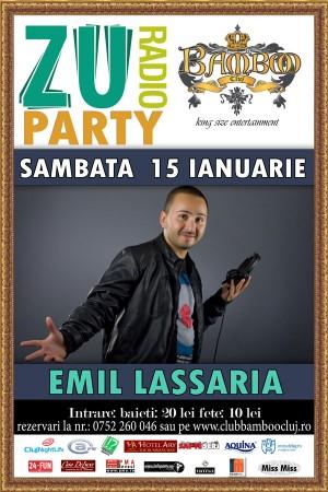 poze party cu emil lassaria