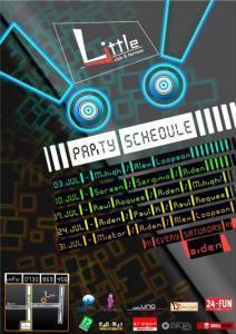 poze party schedule in little seven