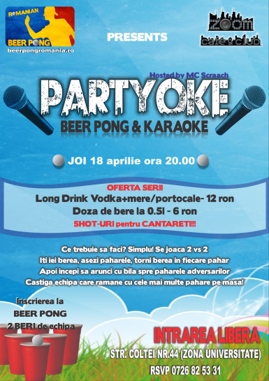 poze partyoke beer pong karaoke by mc scraach