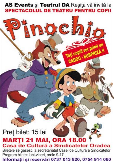 poze pinochio teatru pentru copii