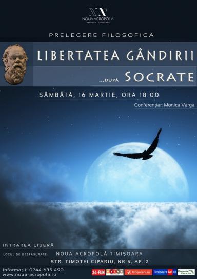 poze prelegere filosofica despre libertatea gandirii dupa socrate