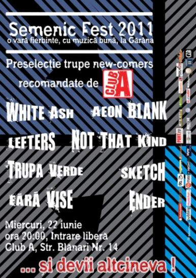 poze preselectie de trupe new comers pentru semenic fest in club a