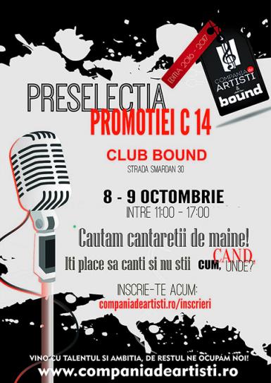 poze preselectie pentru promotia de canto c14 compania de artisti