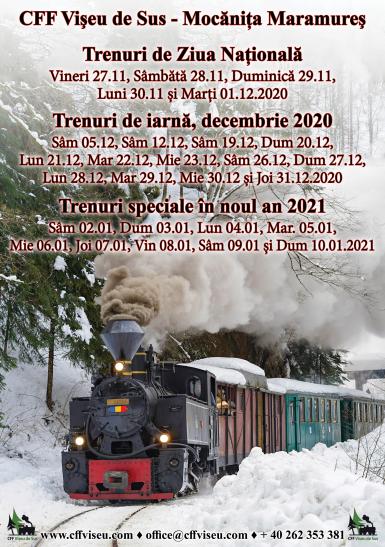 poze program mocanita sarbatori de iarna decembrie2020 ianuarie 2021