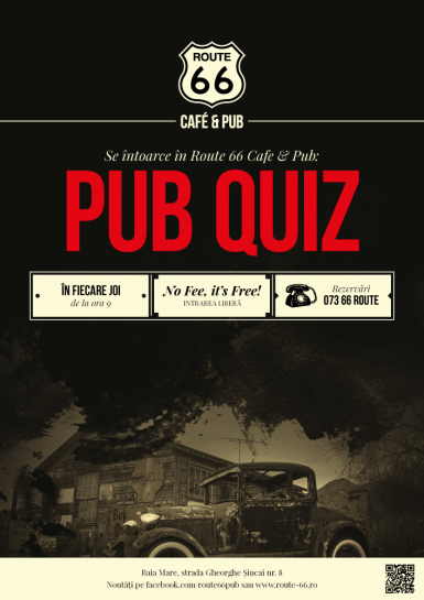 poze pub quiz in route 66 baia mare