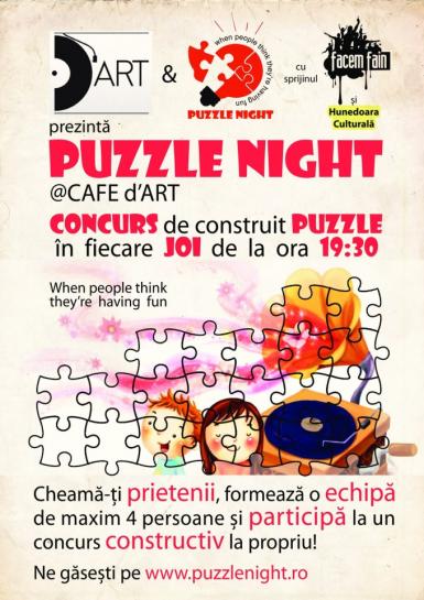 poze puzzle night cafe d art