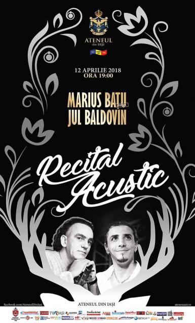 poze recital acustic marius ba u jul baldovin la ateneul din ia i