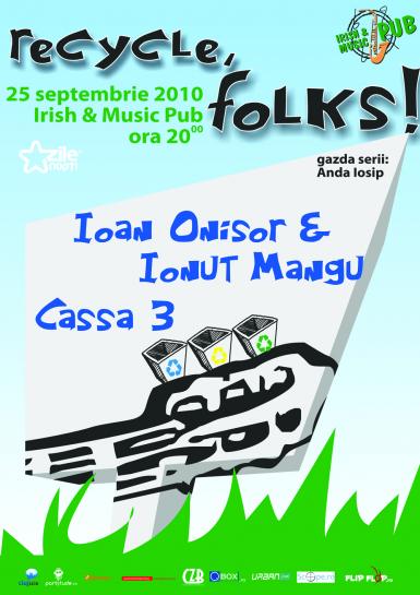 poze  recycle folks in irish music pub cluj