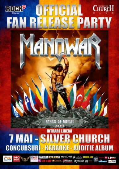 poze release party manowar kings of metal mmxiv la the silver church