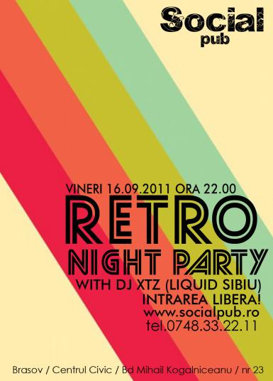 poze retro night party social pub