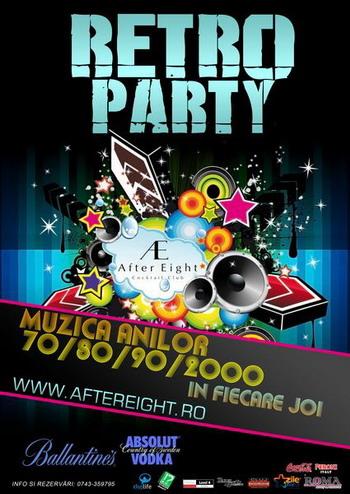 poze retro party in club after eight 
