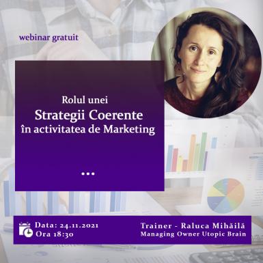 poze rolul unei strategii coerente in activitatea de marketing