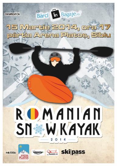 poze romanian snow kayak prima competitie de snow kayak din romania