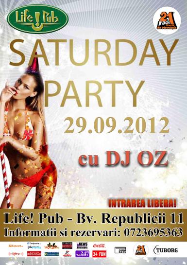 poze  saturday party in lifepub cu dj oz