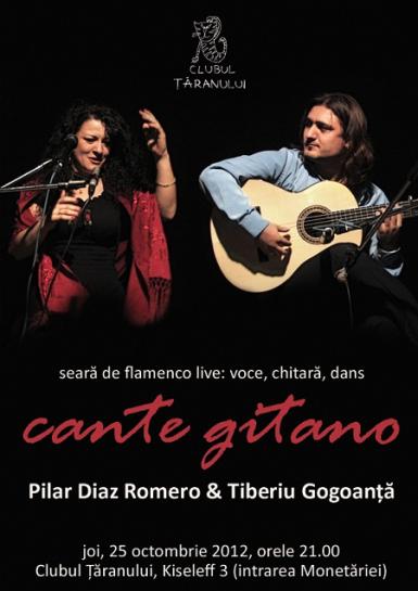 poze seara de flamenco cu pilar diaz romero si tiberiu gogoanta la clubul taranului