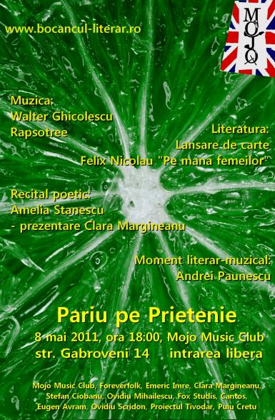 poze seara literar muzicala pariu pe prietenie 8 mai 2011