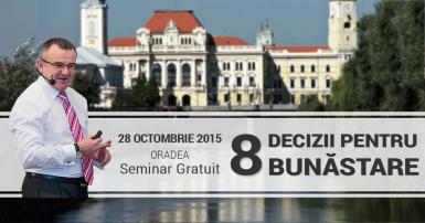 poze seminar burcash oradea 8 decizii pentru bunastare