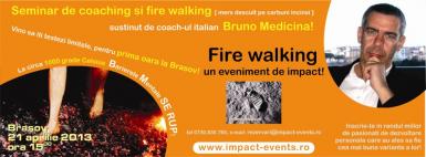 poze seminar coaching fire walking cu bruno medicina