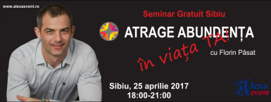 poze seminar gratuit sibiu atrage abundenta in viata ta florin pasat