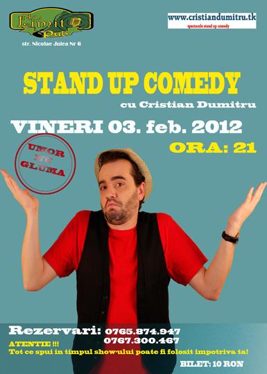 poze stand up comedy 03 februarie 2012craiova romania cristian dumitru
