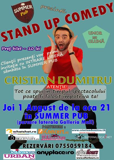 poze stand up comedy buzau joi 1 august cu cristian dumitru ex deko 