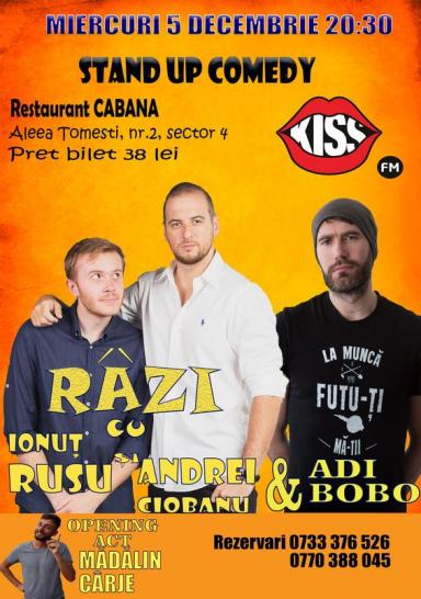 poze stand up comedy cu adi bobo ionut rusu andrei ciobanu