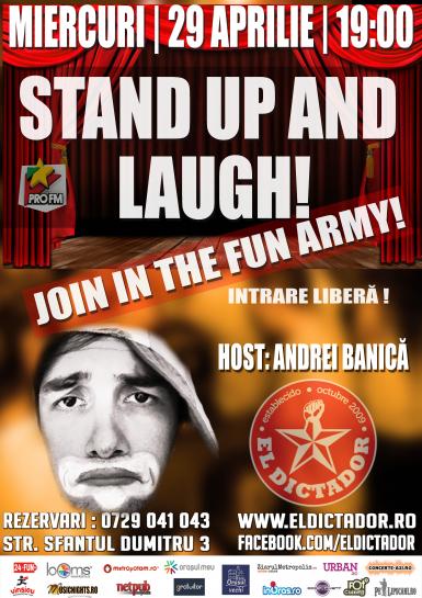 poze stand up comedy cu andi banica