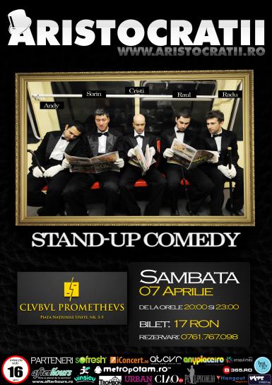 poze stand up comedy cu aristocratii