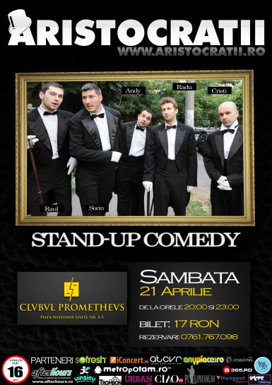 poze stand up comedy cu aristocratii