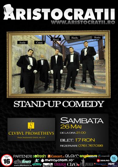 poze stand up comedy cu aristocratii