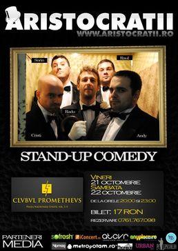 poze stand up comedy cu aristocratii in club prometheus