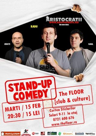 poze stand up comedy cu aristocratii in club the floor