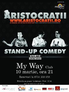 poze stand up comedy cu aristocratii in my way club