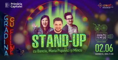 poze stand up comedy cu banciu maria popovici si mincu