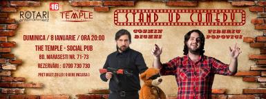 poze stand up comedy cu bighei si popovici la the temple social pub