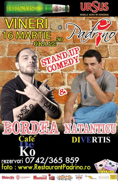 poze stand up comedy cu bordea si natanticu la suceava