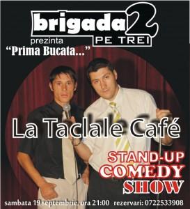 poze stand up comedy cu brigada doi pe trei